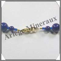 LAPIS LAZULI - Collier Perles 10 mm - 43 cm - A003