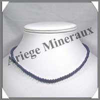 LAPIS LAZULI - Collier Perles 4 mm - 42 cm - M001