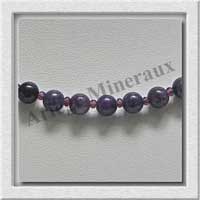 LEPIDOLITE - Collier Perles 6 mm - 47 cm - M002