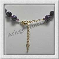 LEPIDOLITE - Collier Perles 8 mm - 49 cm - M004