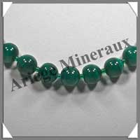 MALACHITE - Collier Perles 4 et 10 mm - 48 cm - M001