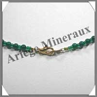 MALACHITE - Collier Perles 4 et 10 mm - 48 cm - M001