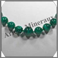 MALACHITE - Collier Perles 6 et 12 mm - 47 cm - M001