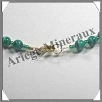 MALACHITE - Collier Perles 6 et 12 mm - 50 cm - M002