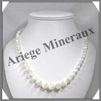 NACRE - Collier Perles 6 et 12 mm - 50 cm - M001