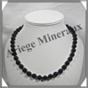 OEIL CELESTE - Collier Perles 10 mm - 48 cm - M001 Mexique