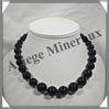 OEIL CELESTE - Collier Perles 10  16 mm en dgrad - 43 cm - A004 Mexique