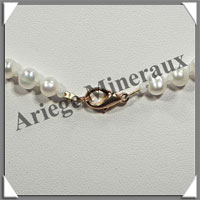 PERLES BLANCHES - Collier Perles 5 mm - 44 cm - N002