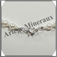 PERLES BLANCHES - Collier Perles 6 mm - 45 cm - N001