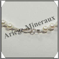 PERLES BLANCHES - Collier Perles 6 mm - 45 cm - N004