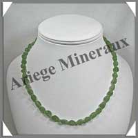PERIDOT - Collier Compos� : Nuggets 5 � 10 mm - 46 cm - C003