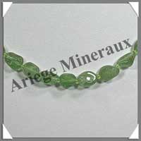 PERIDOT - Collier Compos� : Nuggets 5 � 10 mm - 46 cm - C003