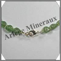 PERIDOT - Collier Compos� : Nuggets 5 � 10 mm - 46 cm - C003