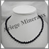 PIERRE DE NUIT (Synthse) - Collier Perles 6 mm - 46 cm - A002 Chine