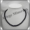 PIERRE DE NUIT (Synthse) - Collier Perles 8 mm - 44 cm - A003 Chine