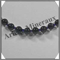PIERRE DE NUIT (Synth�se) - Collier Perles 8 mm - 45 cm - A004