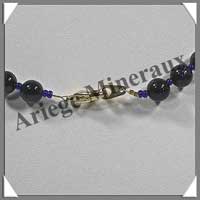 PIERRE DE NUIT (Synth�se) - Collier Perles 8 mm - 45 cm - A004