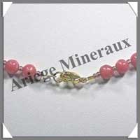 RHODONITE - Collier Perles 6 mm - 47 cm - M002