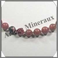 RHODONITE - Collier Perles 8 mm - 48 cm - A003