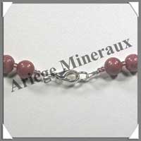 RHODONITE - Collier Perles 8 mm - 48 cm - A003