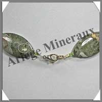RHYOLITE - Collier Compos� : Ovales 30x15 mm - 45 cm - C014