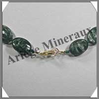 SERAPHINITE - Collier Compos� Ovales 12x16 mm - 44 cm - C003