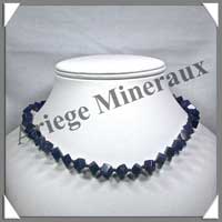 SODALITE - Collier Compos� Cubes 6 mm - 44 cm - A001