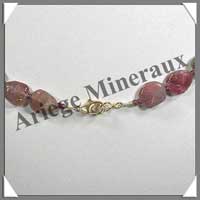 TOURMALINE Multicolore - Collier Compos� Nuggets 10x10 mm - 44 cm - C014