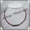 TOURMALINE Multicolore - Collier Compos� Nuggets 8 � 10 mm - 46 cm - C021 Afrique du Sud