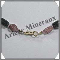 TOURMALINE Multicolore - Collier Compos� Nuggets 8 � 10 mm - 46 cm - C021