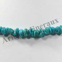 TURQUOISE (V�ritable) - Collier Baroque (Petits Morceaux) - 41 cm - P001