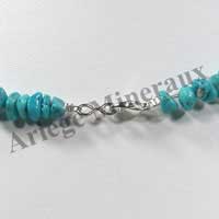 TURQUOISE (V�ritable) - Collier Baroque (Petits Morceaux) - 41 cm - P001