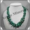 TURQUOISE (Vritable) - Collier Compos - Nuggets Baroques (Taille Moyenne) - 56 cm - P005 USA