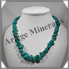 TURQUOISE (Vritable) - Collier Compos - Nuggets Baroques (Taille Moyenne) - 55 cm - P009 USA