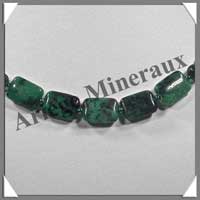 ZOIZITE RUBIS - Collier Compos� Rectangles 10x14 mm - 43 cm - M002