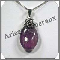 AMETHYSTE (Cabochon Grenat) - Pendentif 