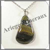 (w:200g)OEIL DE FER - Pendentif - 50 mm - C002