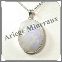(w:200g)SPECTROLITE - Pendentif Argent - 55 mm - C011