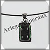 TOURMALINE Verte - Pendentif Argent - Rectangle - 20x10 mm - M003 Brsil