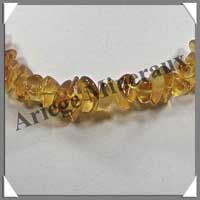 AMBRE Caramel - Sautoir Baroque Gros Morceaux - 64 cm - C004