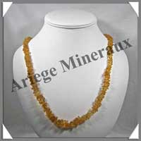 AMBRE Caramel Clair - Sautoir Baroque en D�grad� - 70 cm - CAMB6-4