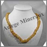 AMBRE COPAL - Sautoir Baroque Gros Morceaux - 68 cm - M