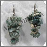 AGATE MOUSSE - Boucles d'Oreilles Chip - C31314