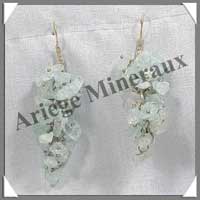 AIGUE MARINE - Boucles d'Oreilles Chip - C31002