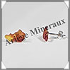 AMBRE - Boucles d'Oreilles Argent - Cabochon Elphant - Puce - 15 mm - L011 Lituanie
