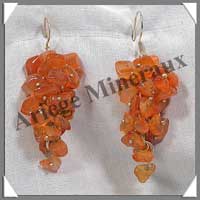 CORNALINE - Boucles d'Oreilles Chip - C31004