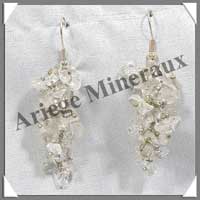 CRISTAL de ROCHE - Boucles d'Oreilles Chip - C31006