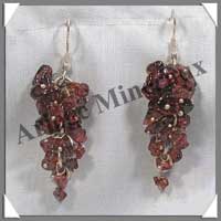 GRENAT - Boucles d'Oreilles Chip - C31008