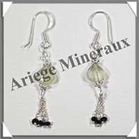PRENITE - Boucles d'Oreilles Argent - Fantaisie - Hameon - 30x8 mm - W003