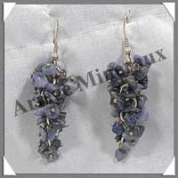 QUARTZ ROSE - Boucles d'Oreilles Chip - C31017